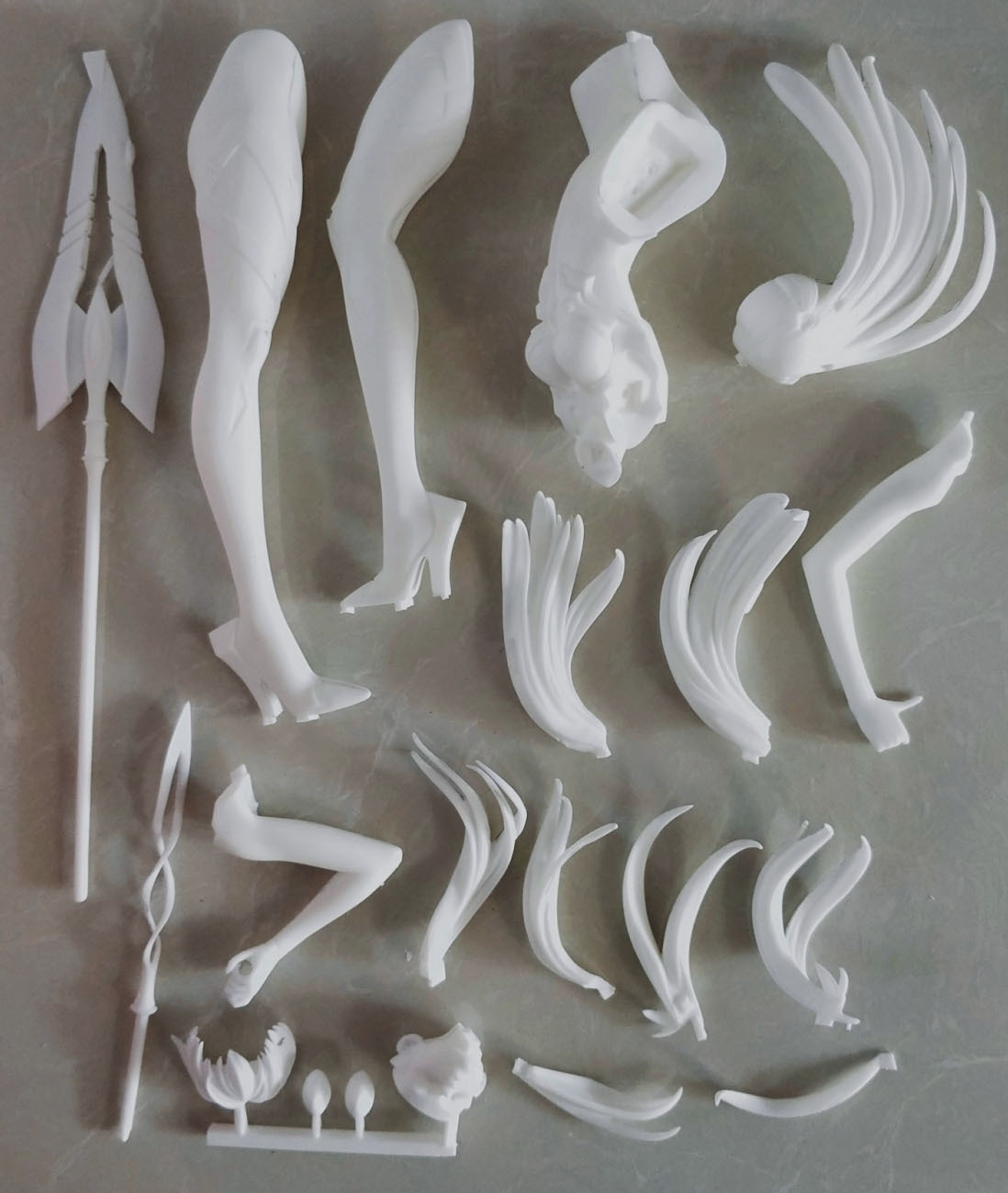 Garage Kit Resin Figure Kit   figure resin white mold Type wave tomorika