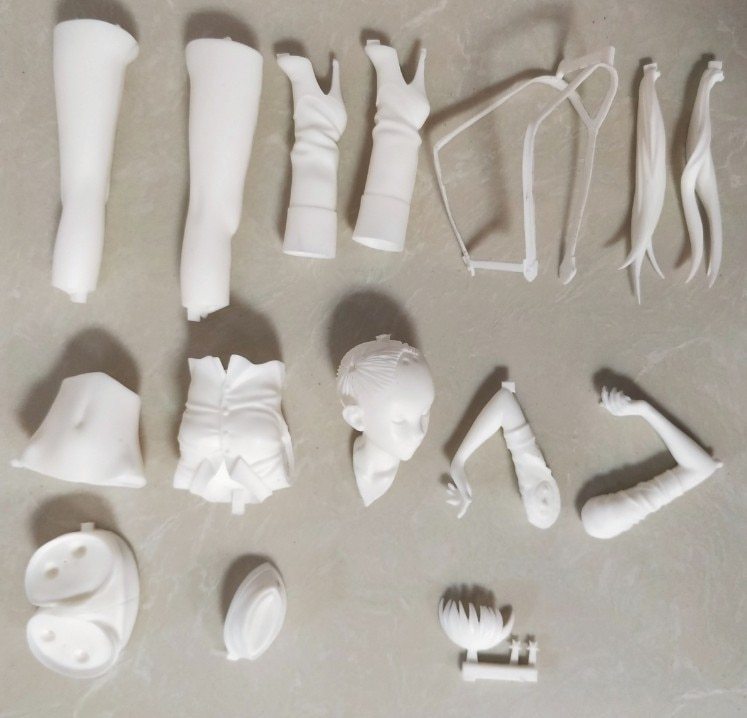 Garage Kit Unpainted Garage Resin Model Kit　1/6　 klondike soil　Resin Figure Kit