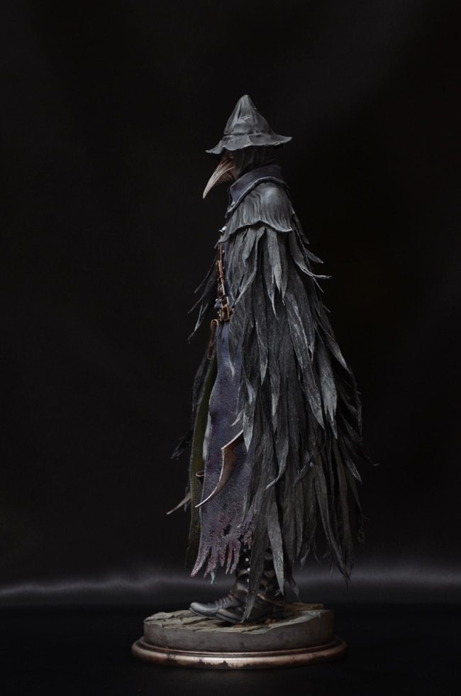 Garage Kit Unpainted Garage Re hand do resin die.it Bloodborne blood curse crow feather の inaugural people inaugural die.it spot