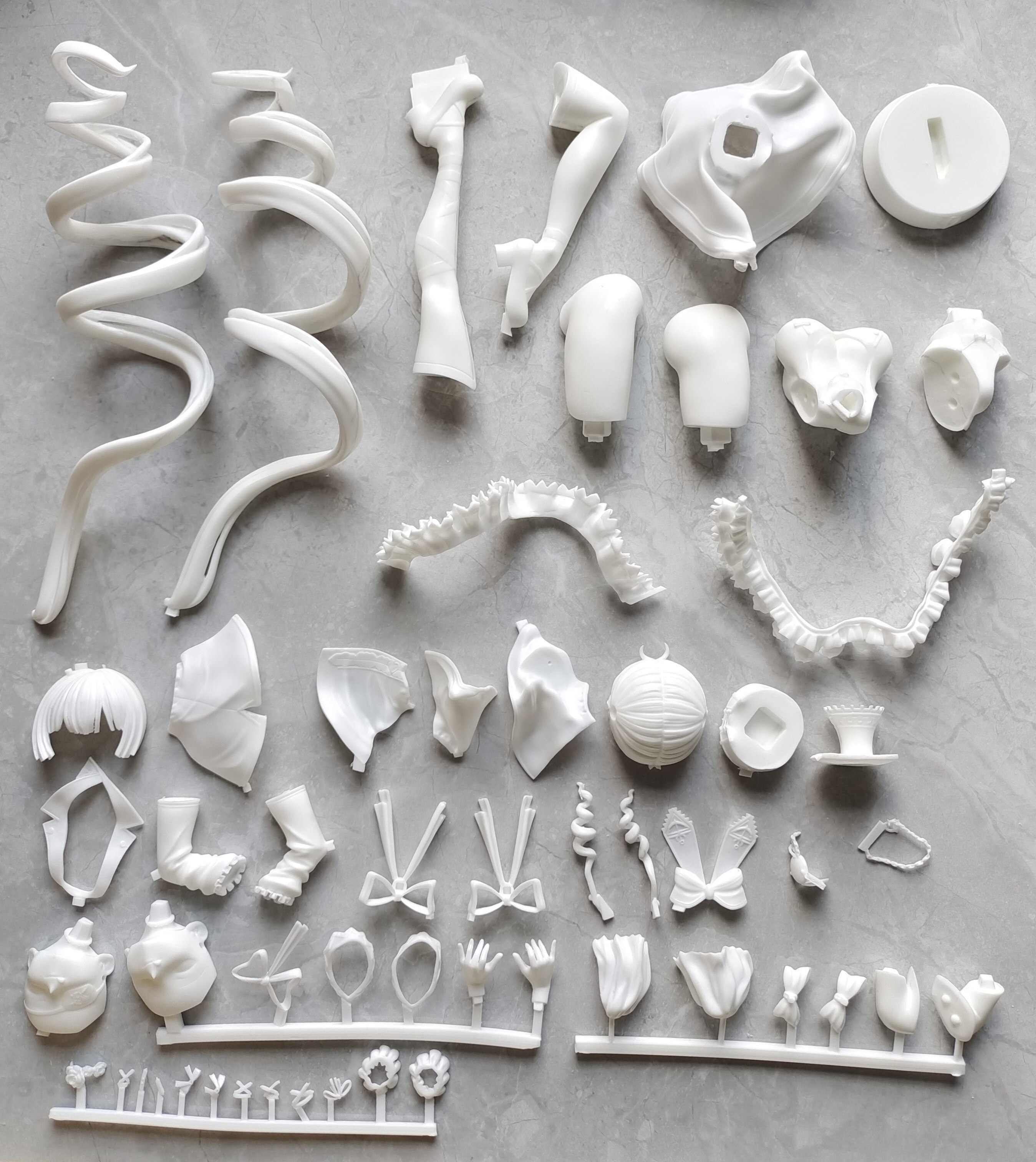 Garage Kit   figure resin white mold vtuber captain Baozhong Marlene white mold spot