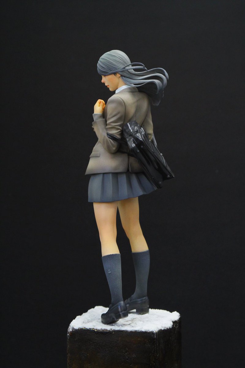 Garage Kit Unpainted Garage Resin Model Kit winter wind die.it spot