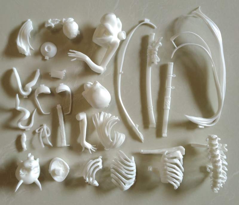 Garage Kit Unpainted Garage Resin Model Kit 1/7 Red leaf cherry Resin Figure Kit