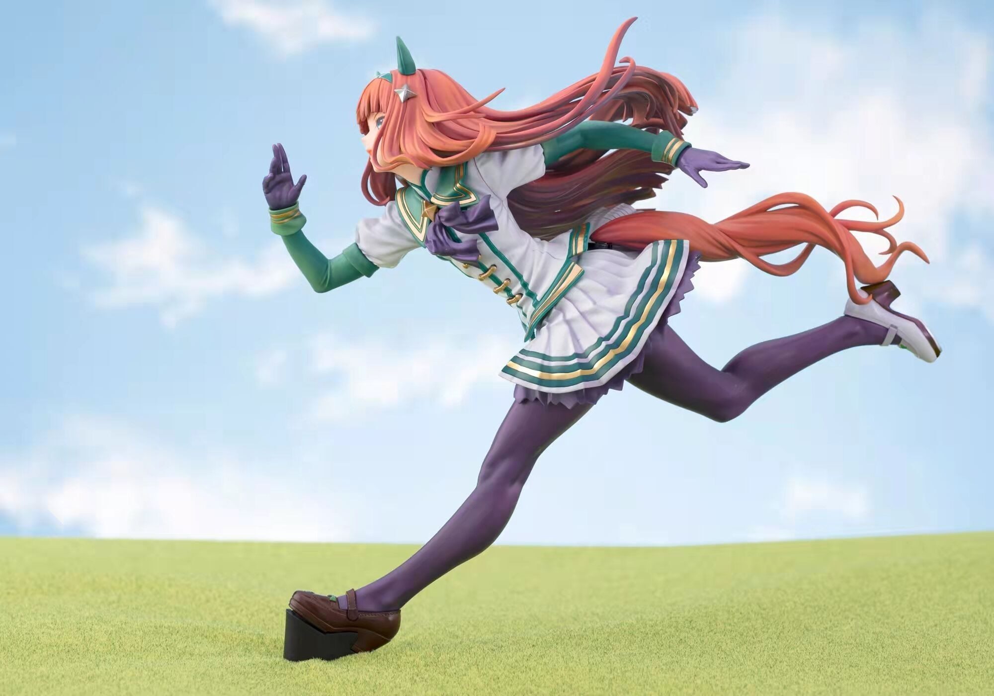 Garage Kit  Figure Resin White Model Horse Girl Pretty Derby Silent Suzuka