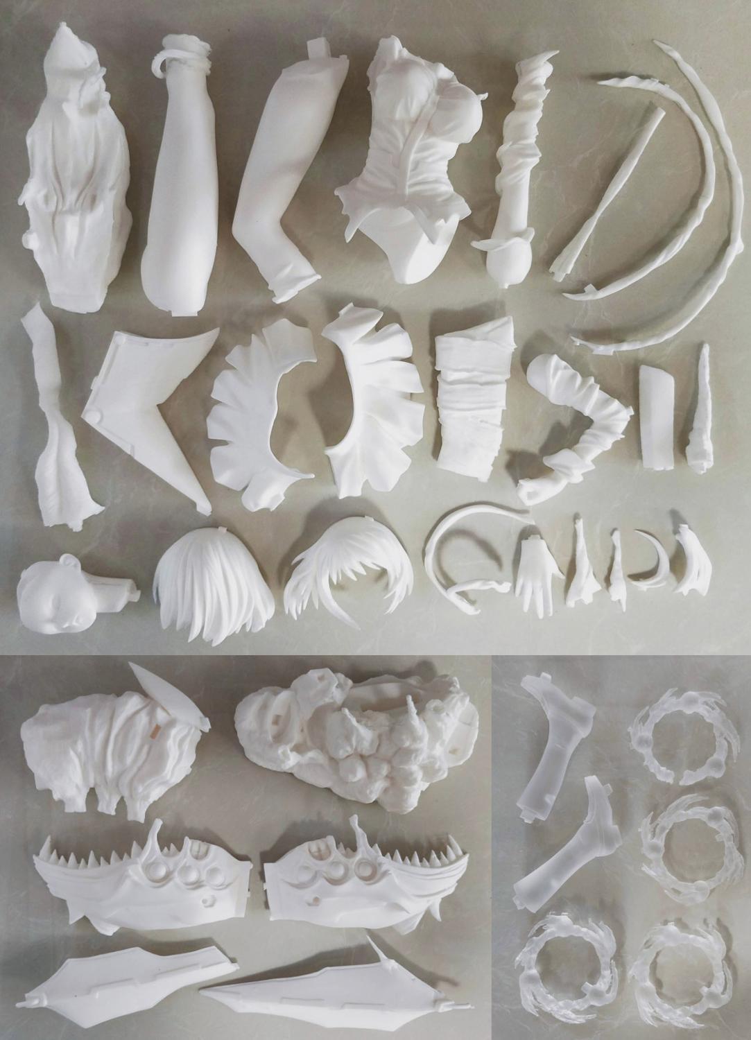 Garage Kit  Resin Figure Kit  GK die.it VOLKS hands do 1/4 dance - HiME moment feather dancing fiend die.it dark spot