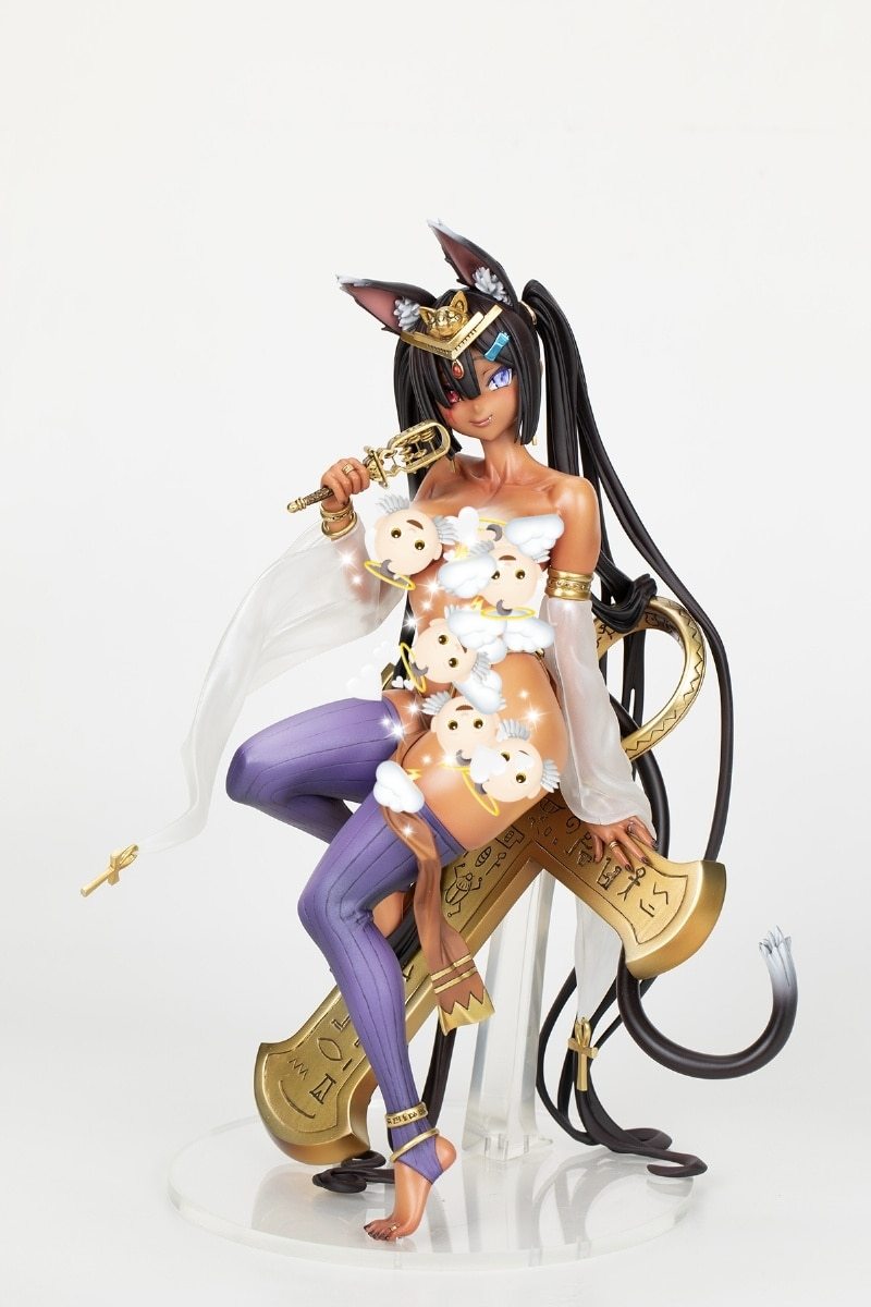 Garage Kit GK figure resin white mold cat goddess white mold spot