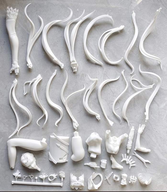 Garage Kit GK Figure Resin White Mould Bow Rin Ishtar White Mould
