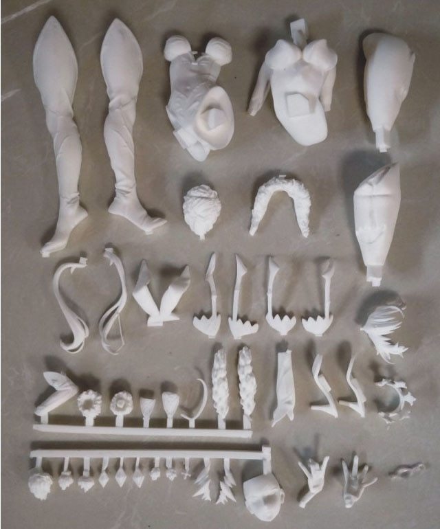 Garage Kit Unpainted Garage Resin Model Kit rabbit girl sai ba saber die.it spot