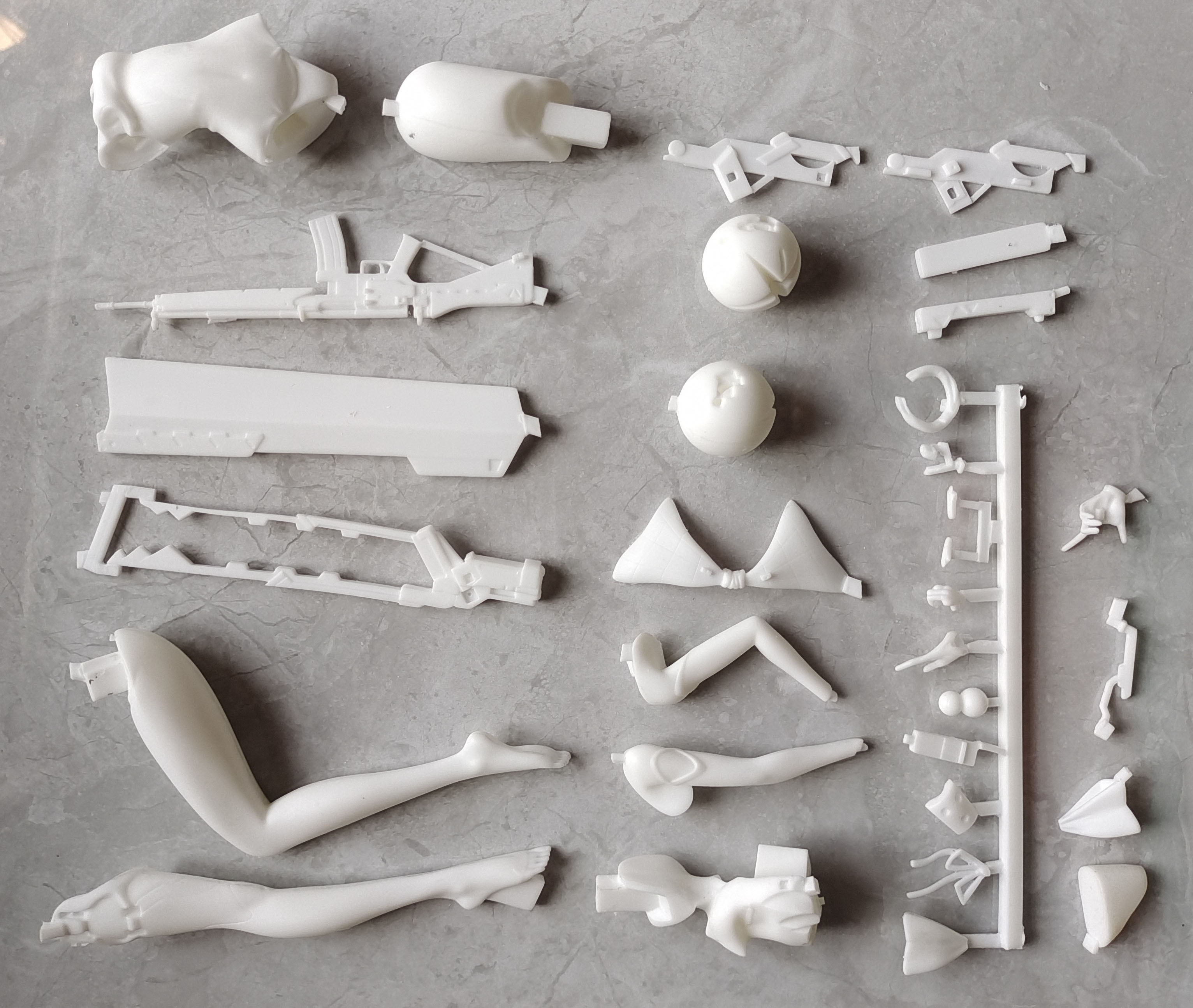 Garage Kit Resin Figure Kit   figure resin white mold Girl Frontier g41