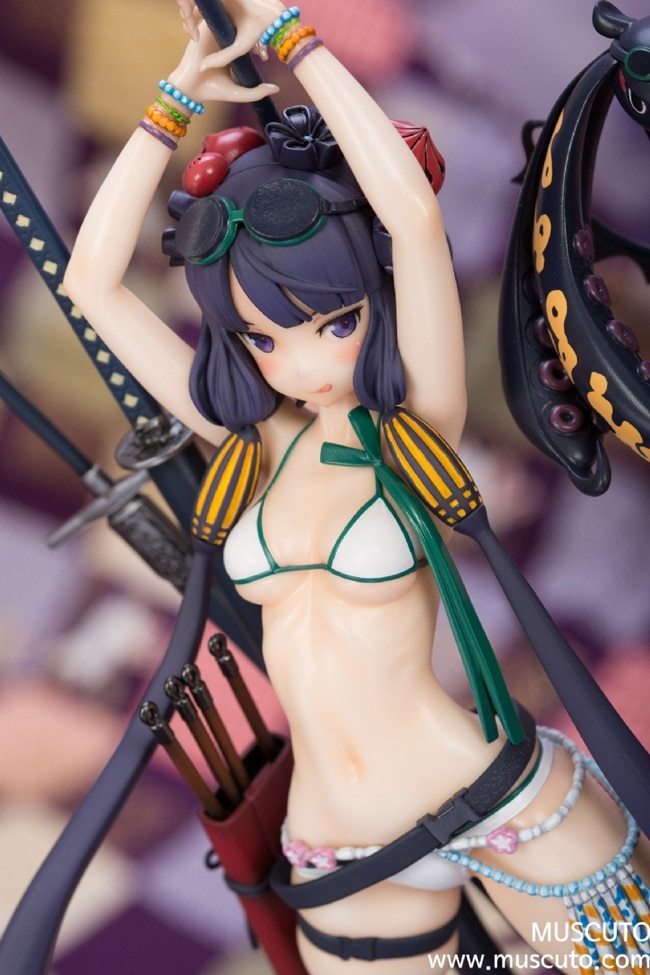 Garage Kit Figure Resin White Model WF2020 Winter Fate Swimsuit Katsushika Hokusai (Ayo) White Model