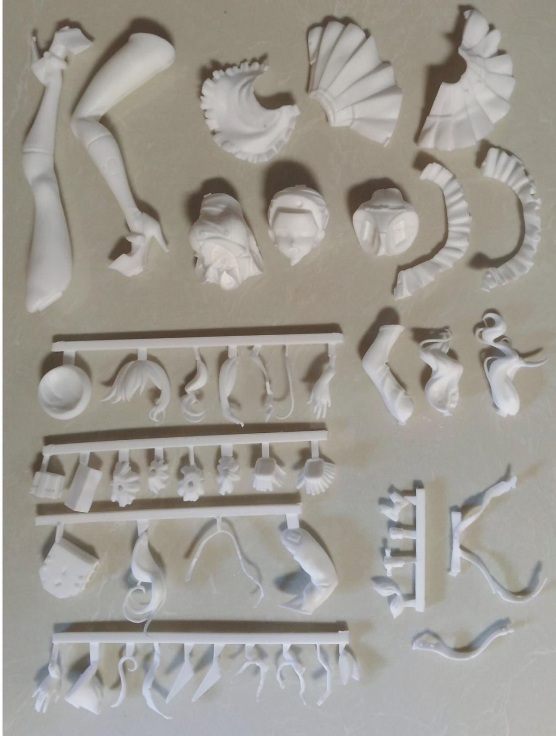 Garage Kit  Resin Figure Kit GK hand do resin die.it wf2016 bobcats summer pavilion in kashima broken ver. Die.it spot
