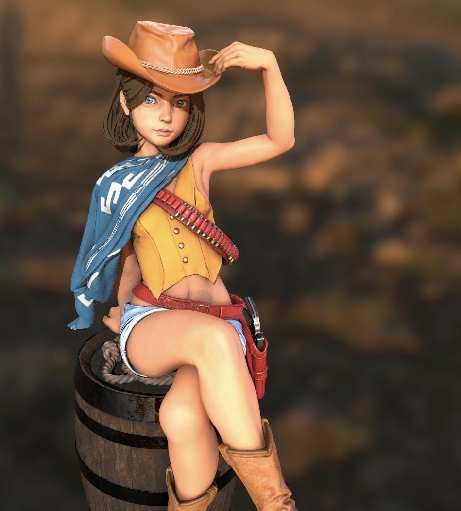 Garage Kit white model WF2019 summer COWGIRL LIV