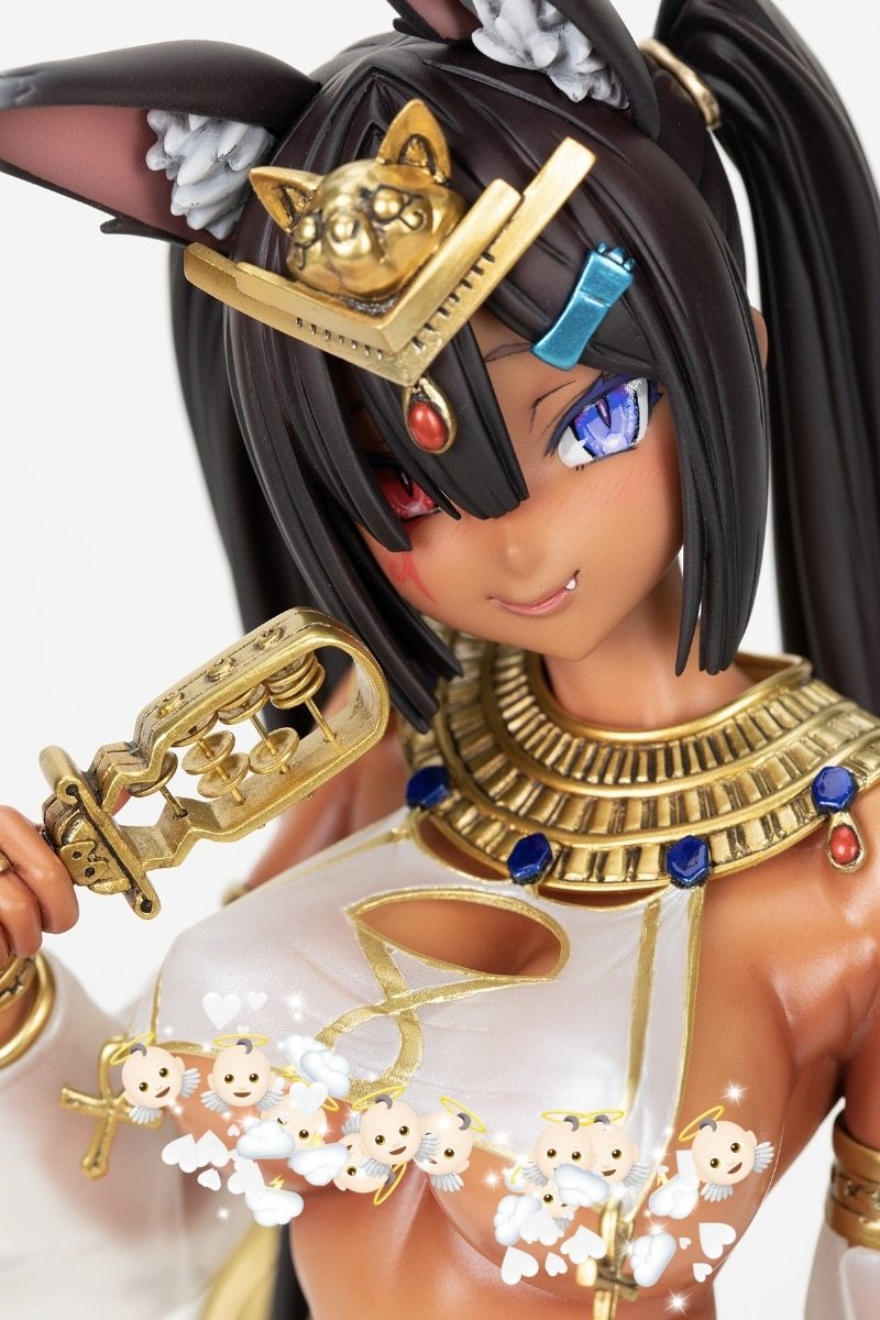 Garage Kit GK figure resin white mold cat goddess white mold spot
