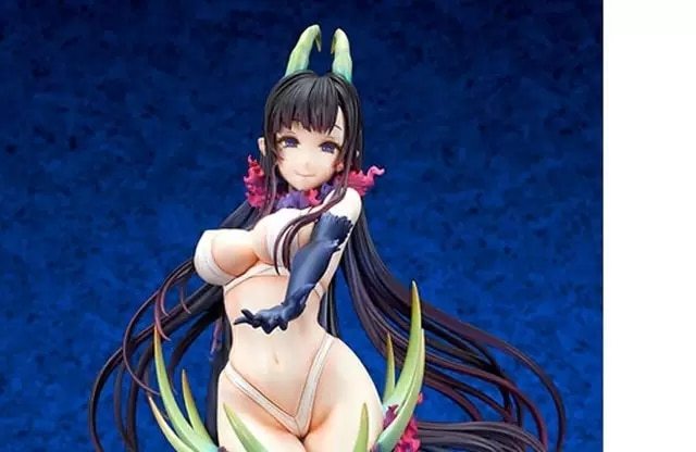 Garage Kit Hand made resin white mold wf2020 winter poison Island Xiaomu black goat sister thousand night white mold