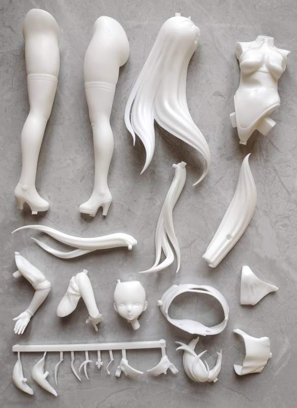 Garage Kit GK Figure Resin White Model Azur Lane Racing Girl Eugen White Model G491
