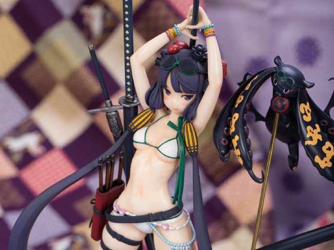 Garage Kit Figure Resin White Model WF2020 Winter Fate Swimsuit Katsushika Hokusai (Ayo) White Model