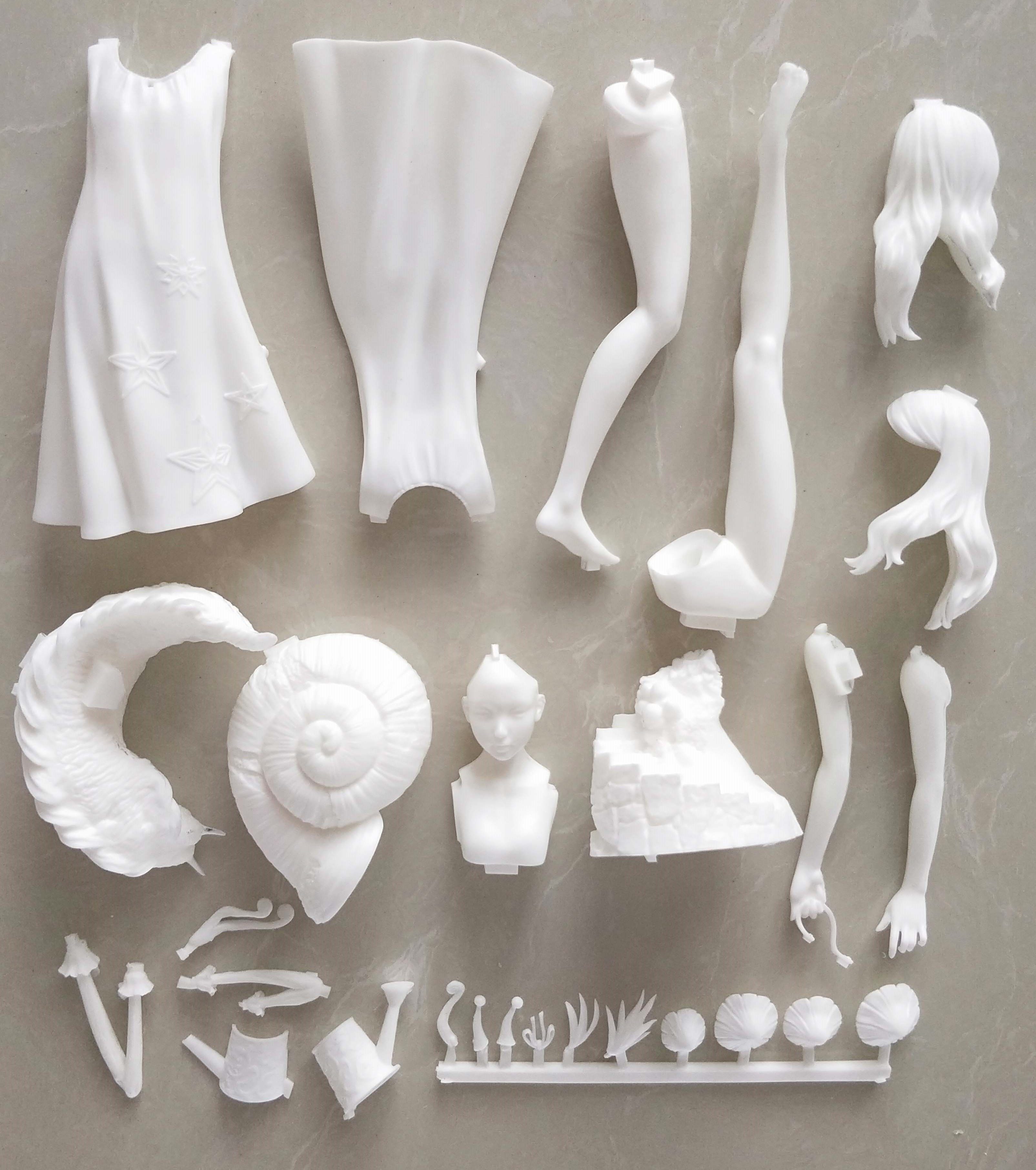 Garage Kit  Hand-made Resin White Mold WF2020 Winter The Garden Awakening White Mold Spot