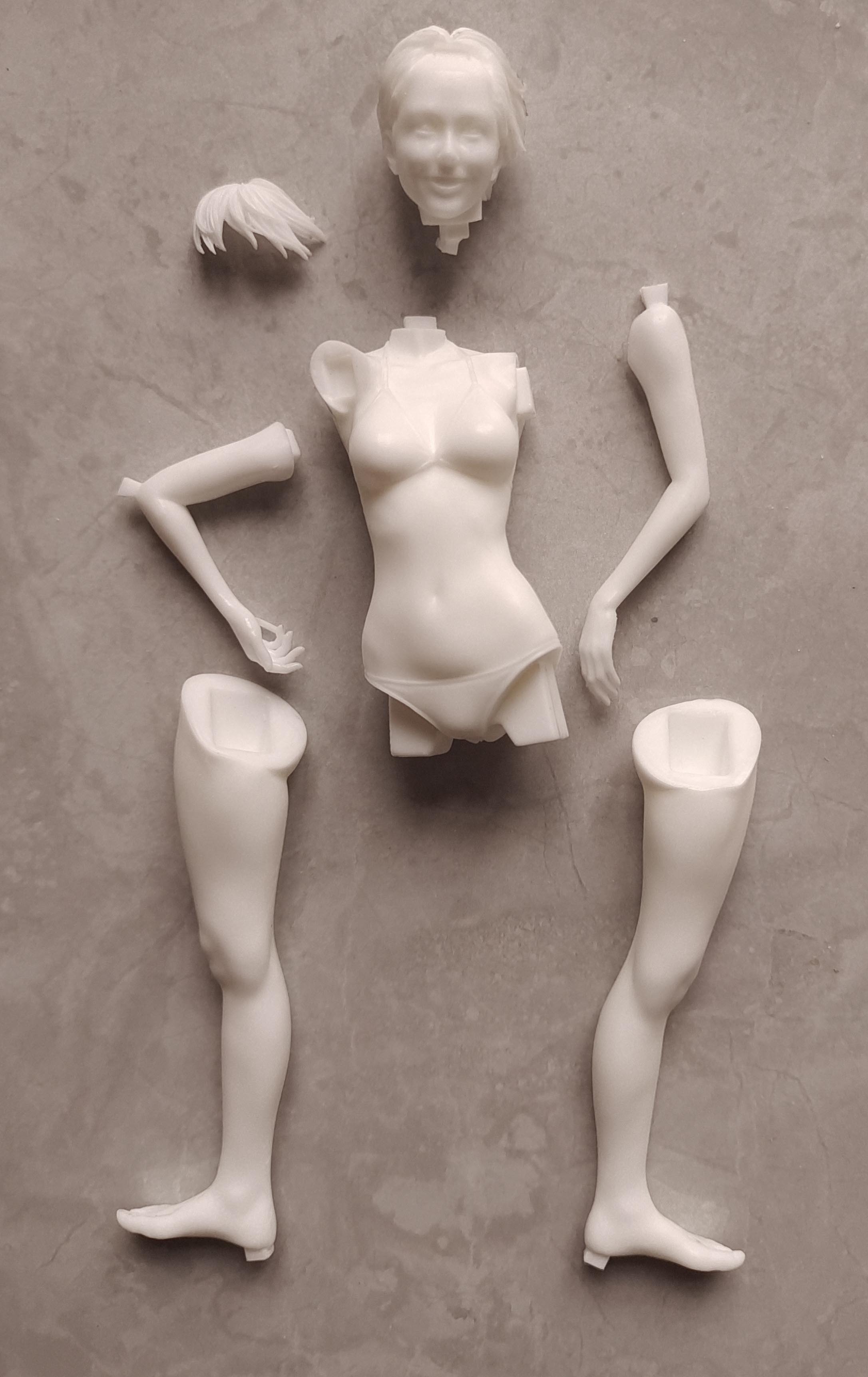 Garage kit unpainted garage resin model kit　1/12 which-05
