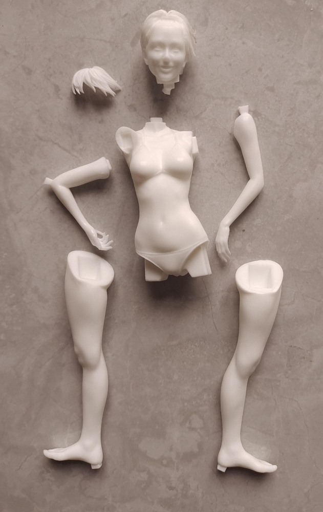 Garage kit unpainted garage resin model kit　1/12 which-05