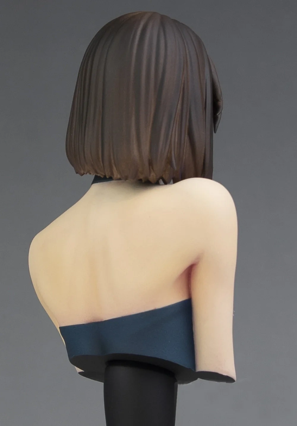 Garage Kit  female bust ratio unknown gk hand-made white model PB-03 black-haired girl
