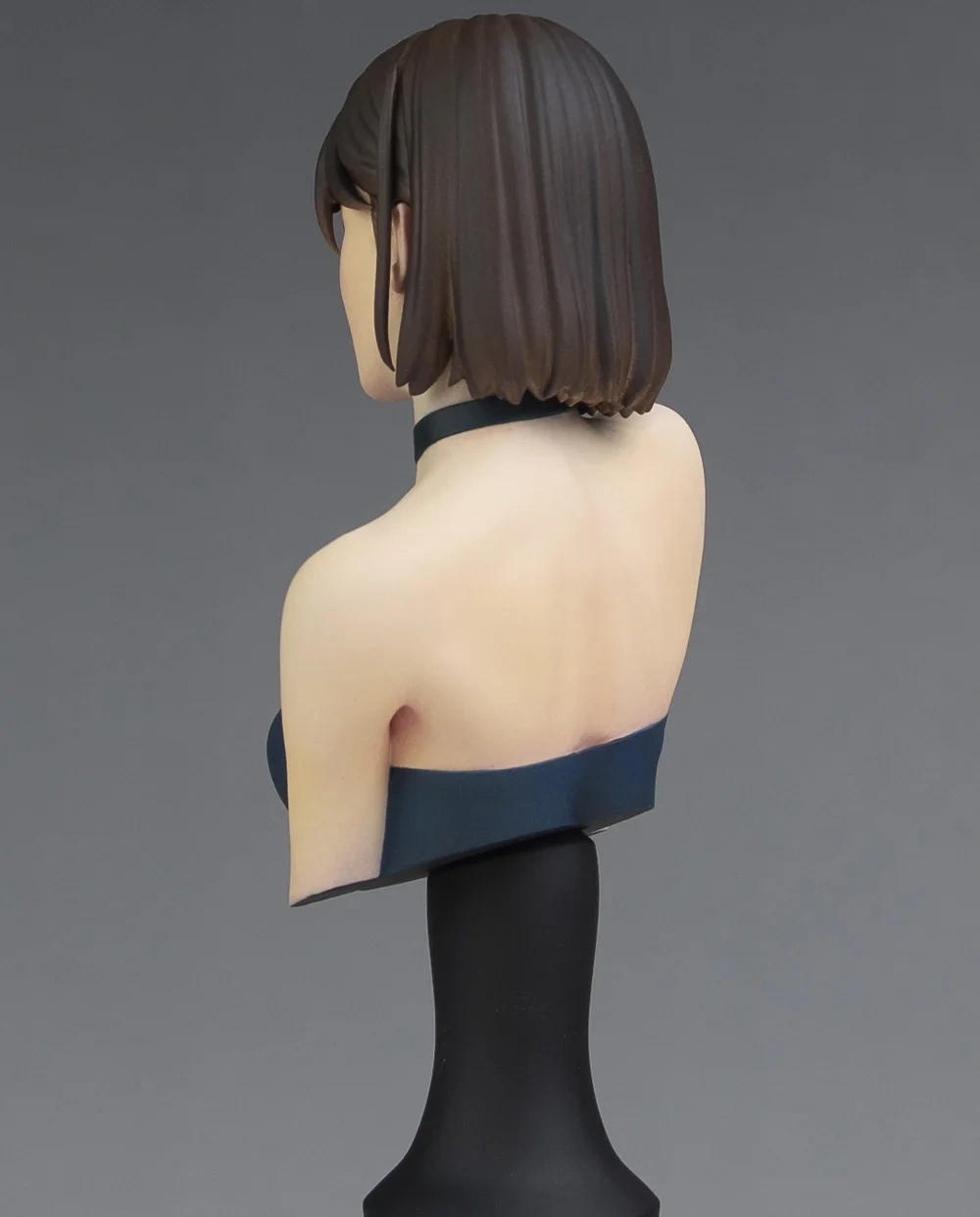 Garage Kit  female bust ratio unknown gk hand-made white model PB-03 black-haired girl