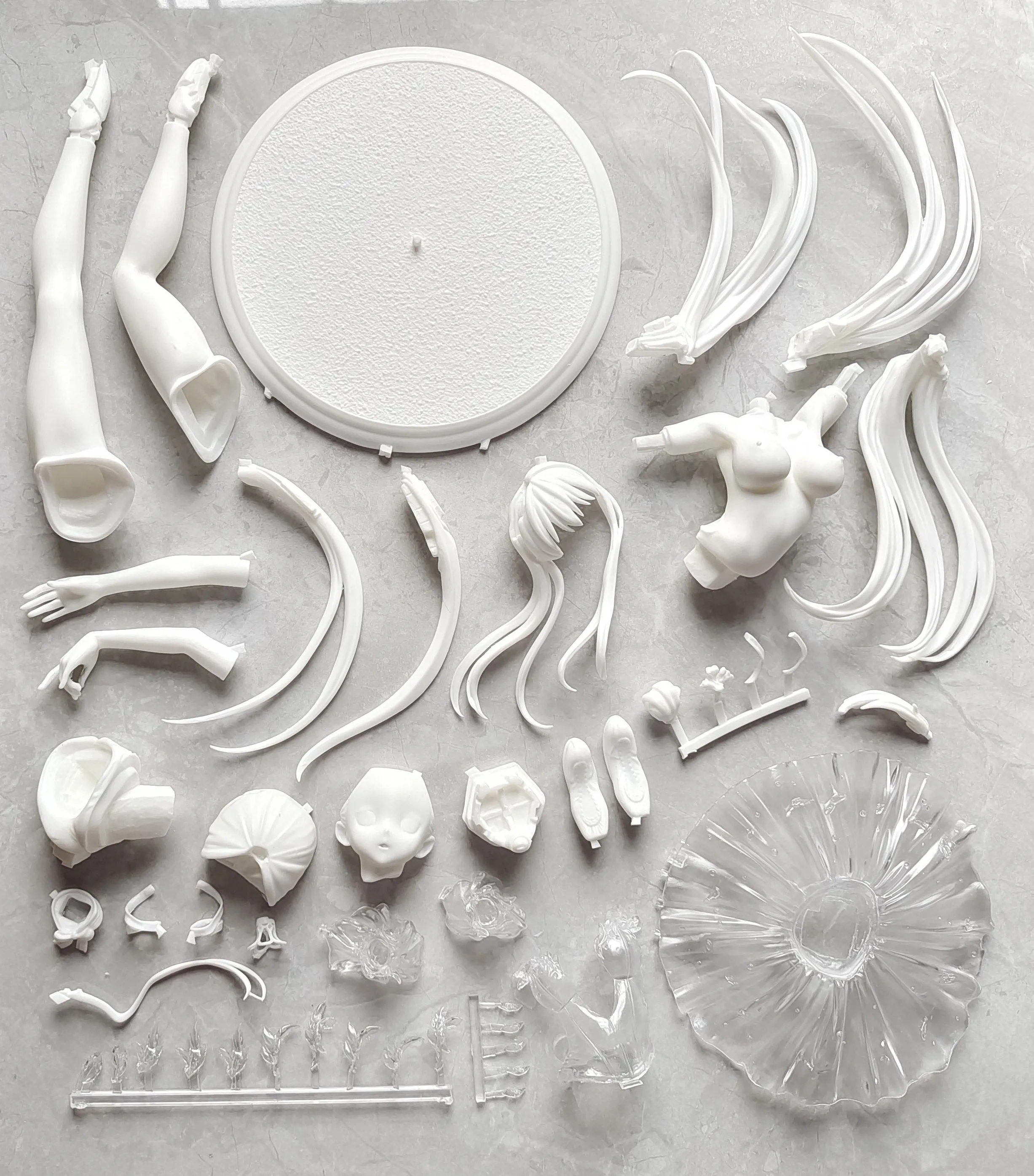 Garage Kit GK hand do resin die.it White Swan Girl