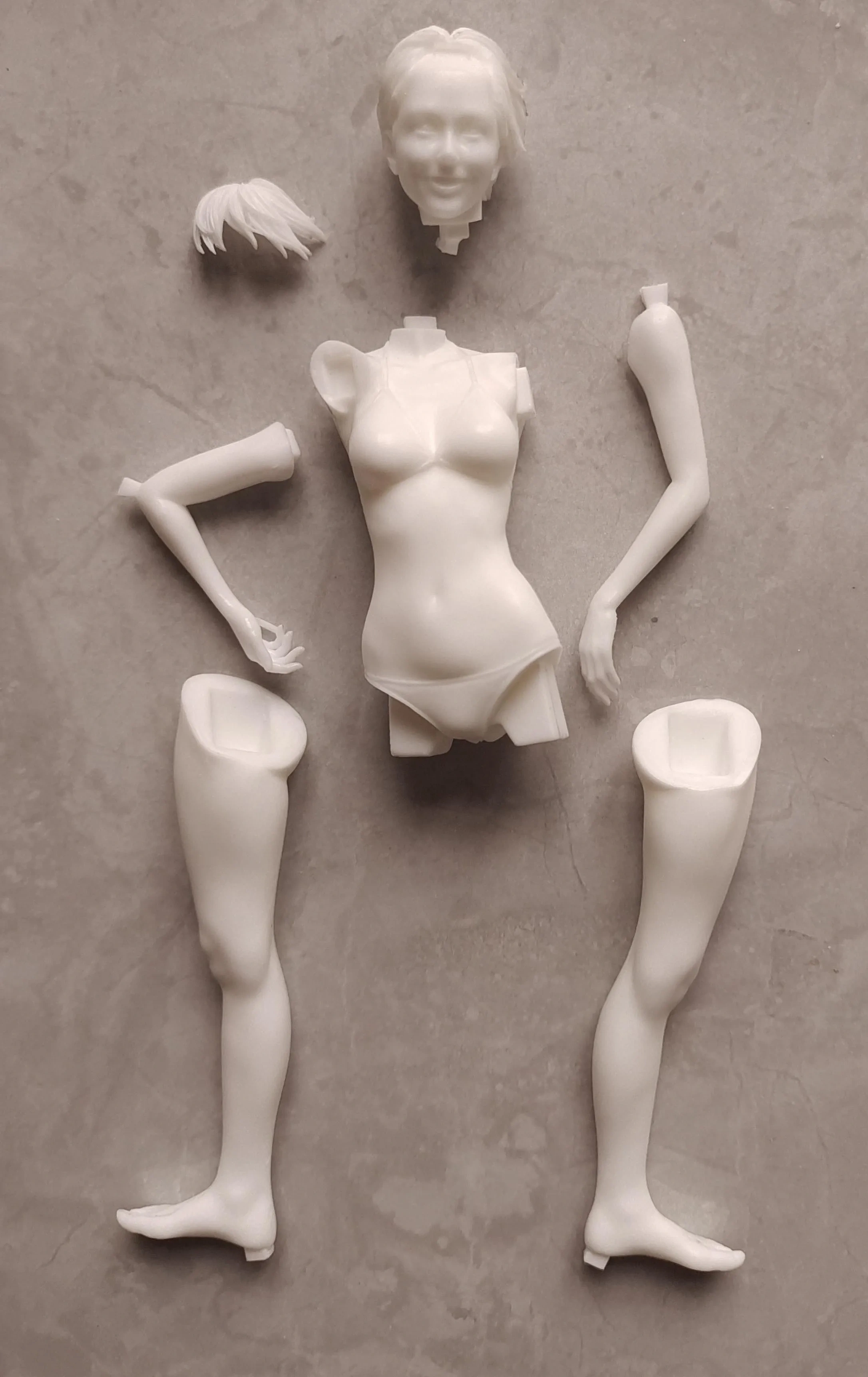 Garage kit unpainted garage resin model kit　1/12 which-05