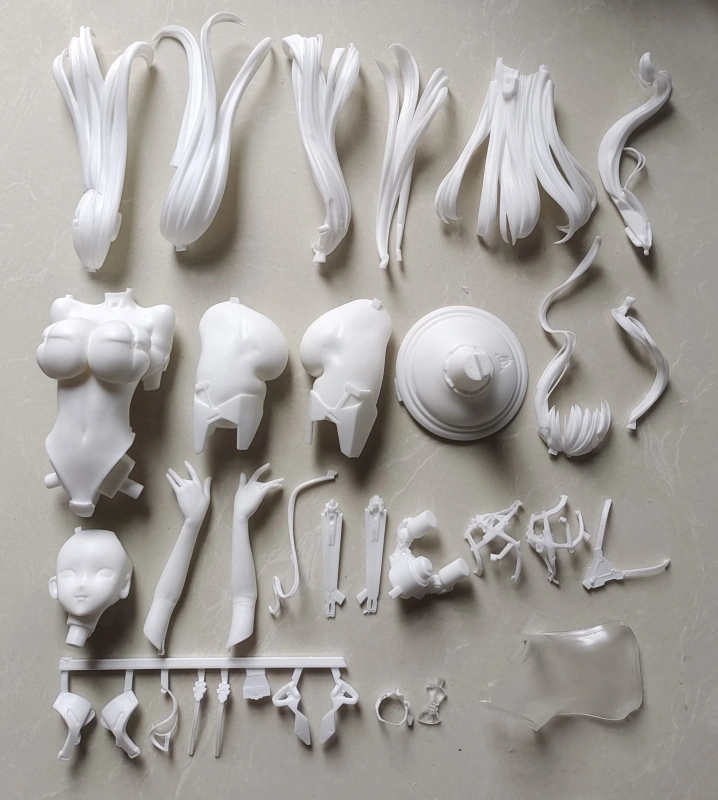 Garage Kit GK hand do resin die.it Bunny bust