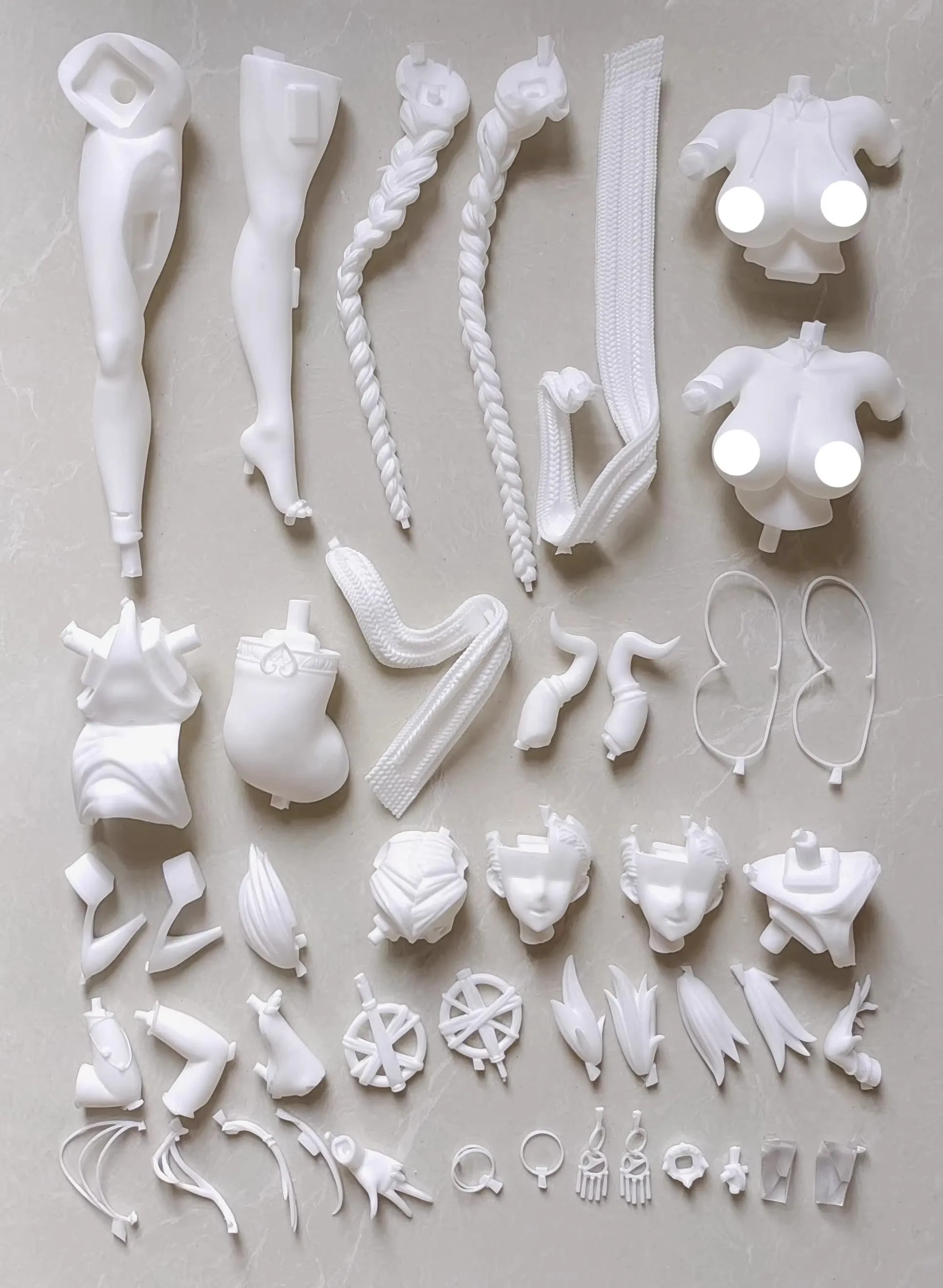 Garage Kit GK hand do resin die.it  tail sheet