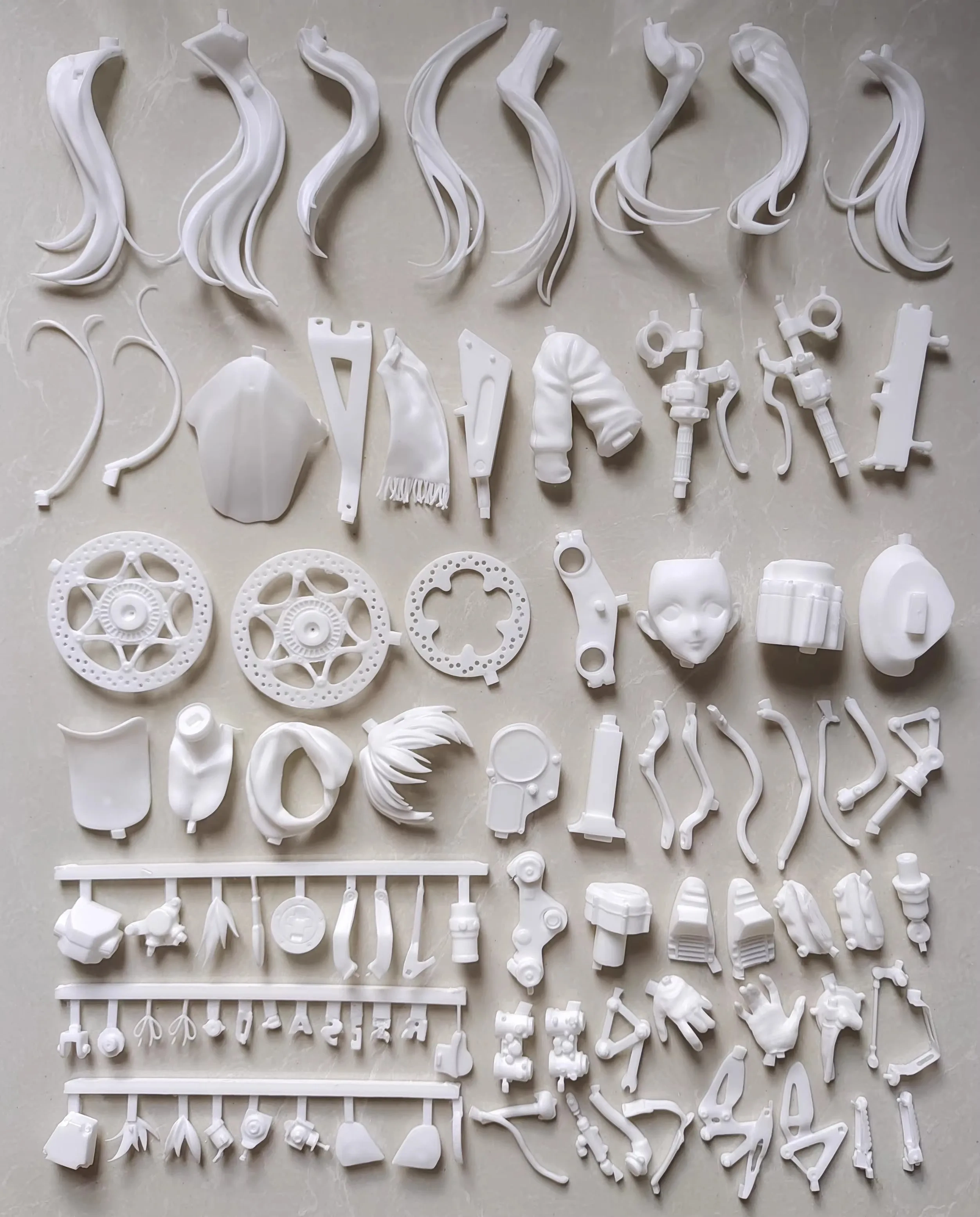 Garage Kit GK hand do resin die.it   1/6 Motorcycle Asuka Ver