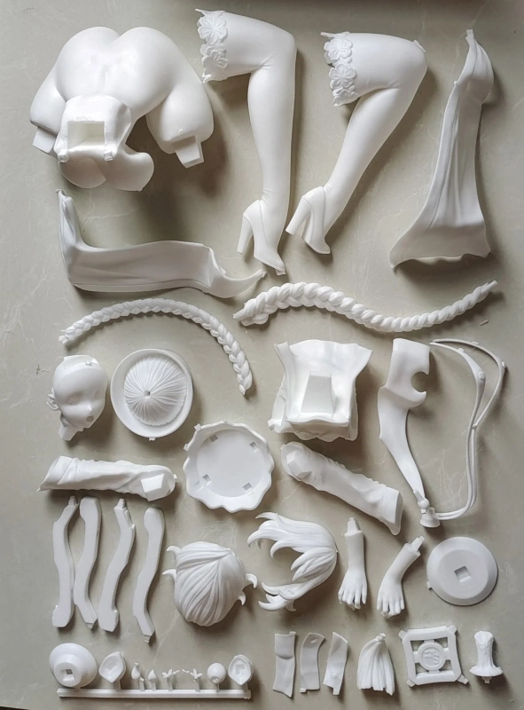 Garage Kit GK hand do resin die.it   1/4 Stiff wet seed