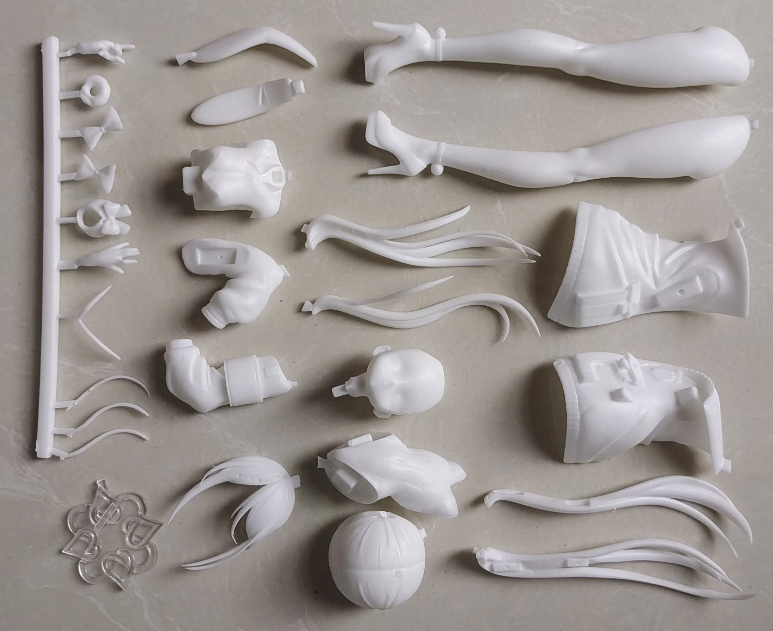 Garage Kit GK hand do resin die.it Hehuan Yuan Blowing Snow