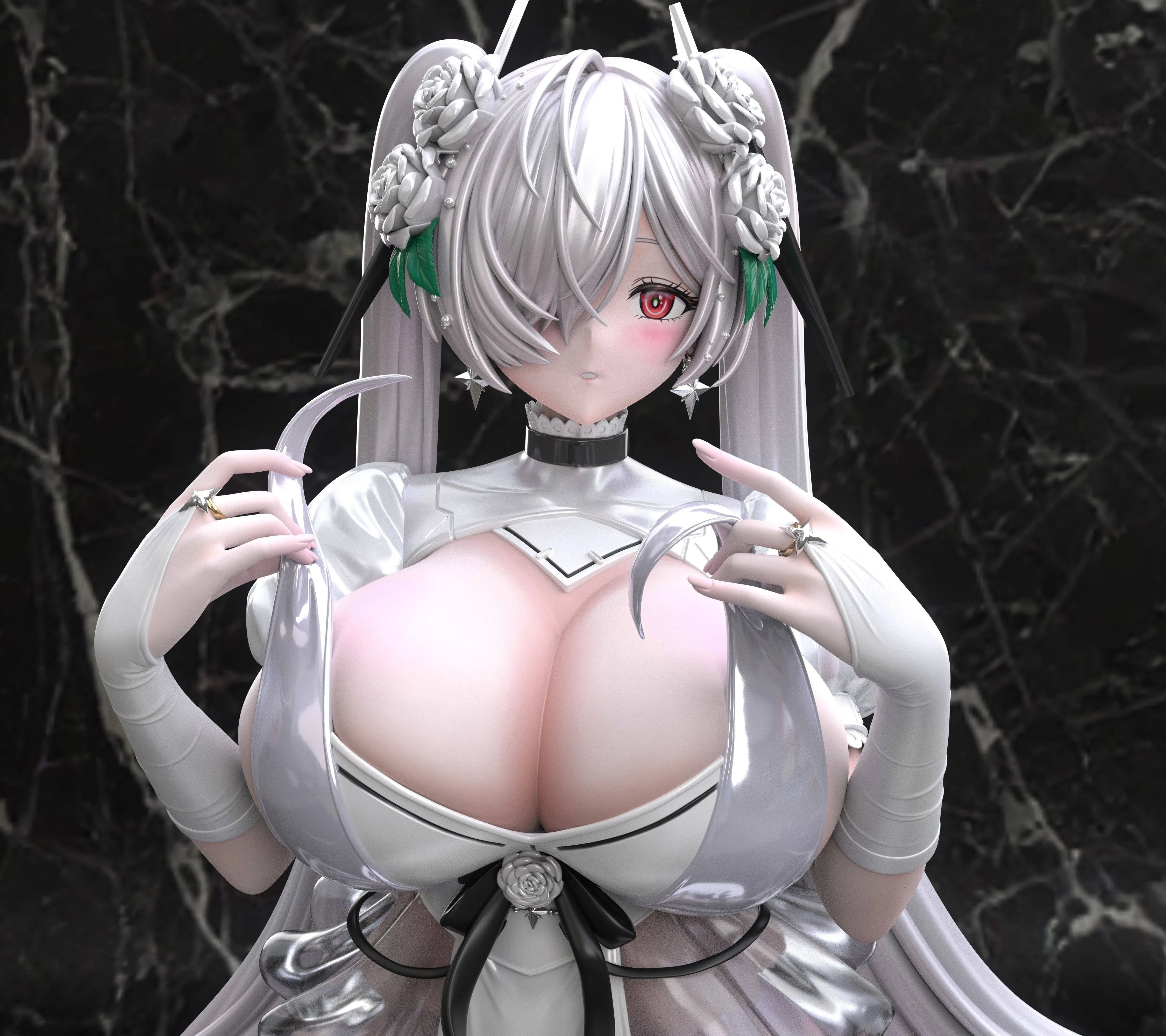 Garage Kit GK hand do resin die.it G697 Dress Cinderella