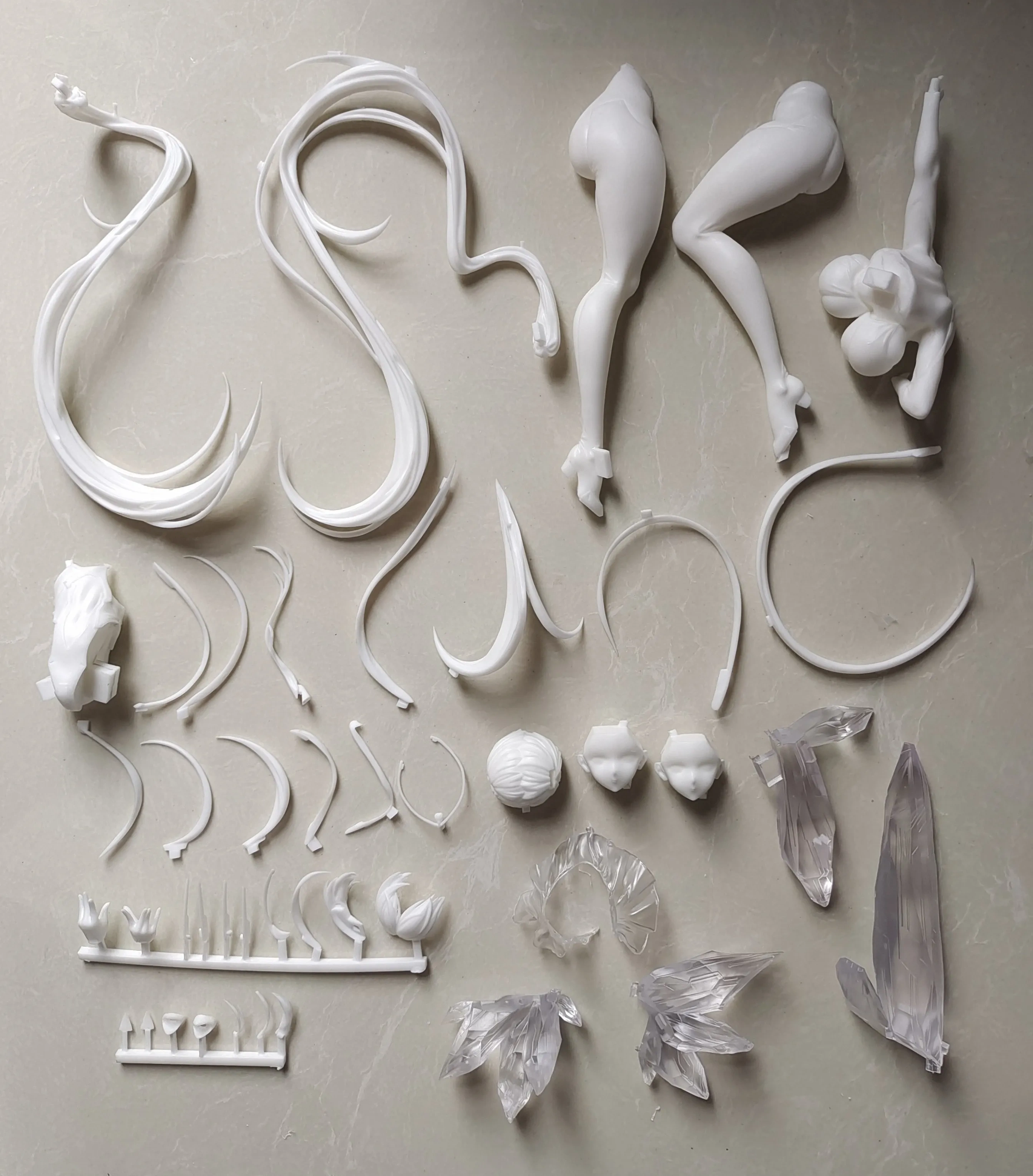 Garage Kit GK hand do resin die.it  Transparent Cinderella