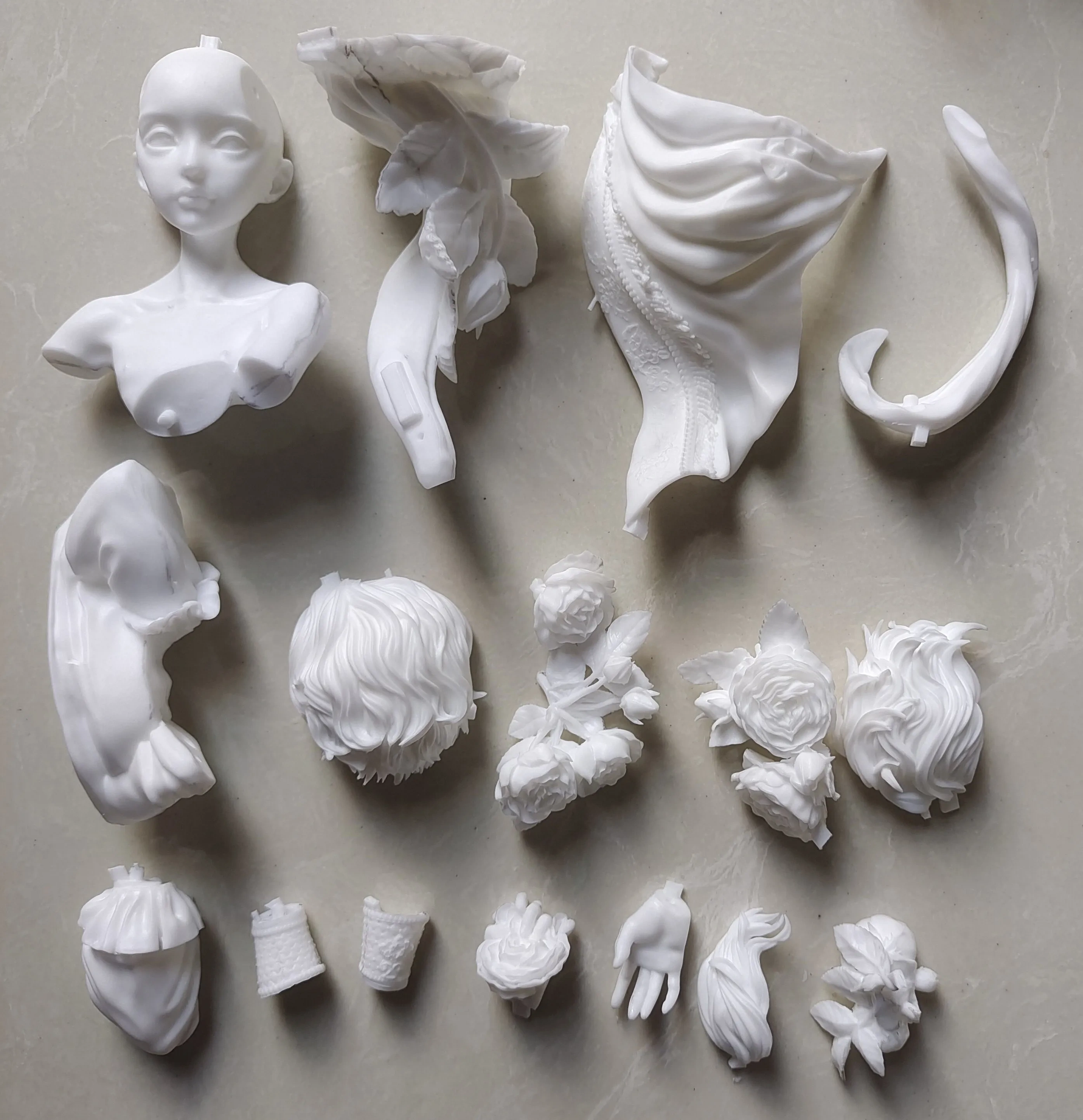 Garage Kit GK hand do resin die.it Rose Garden, Caadalan