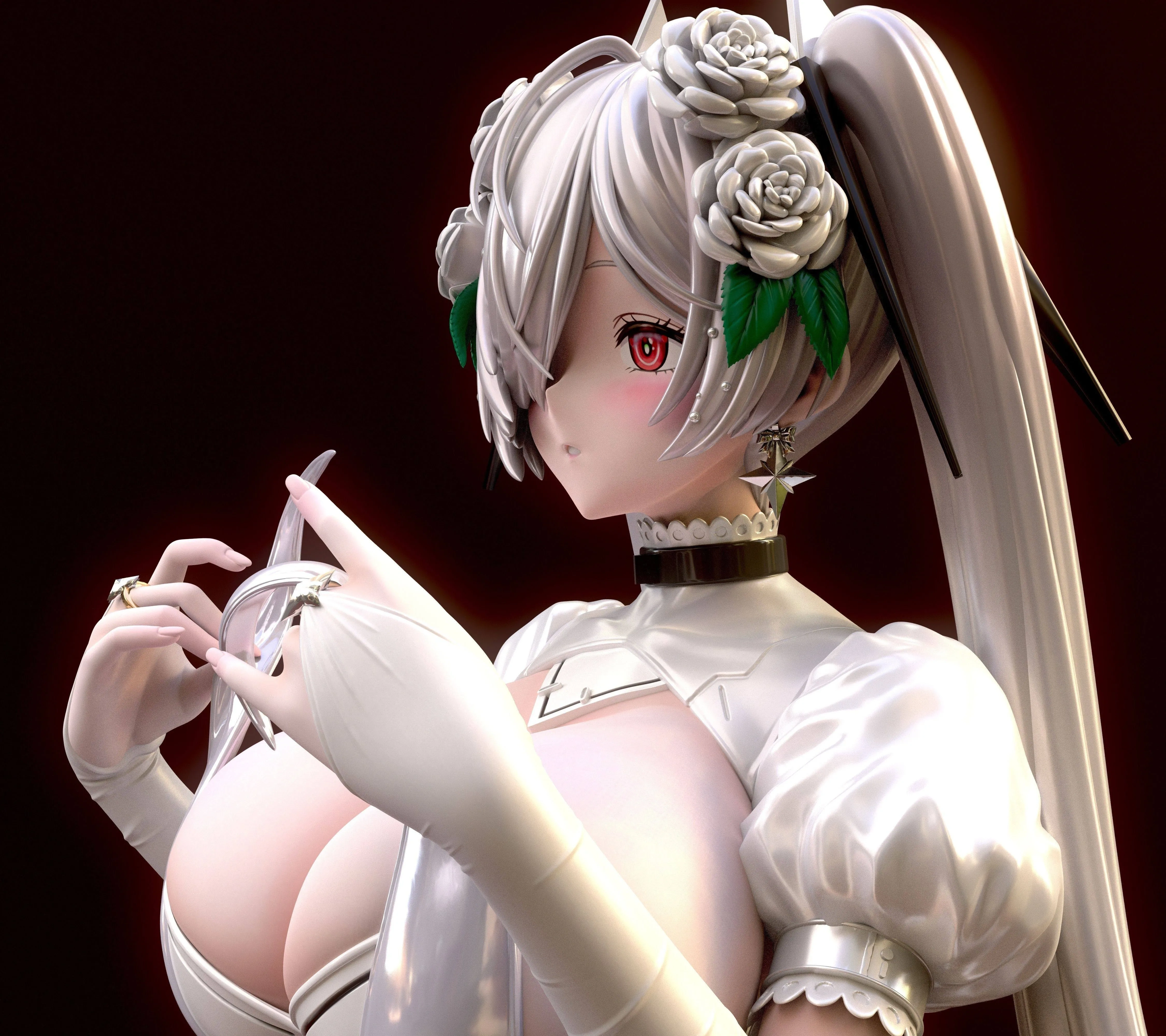 Garage Kit GK hand do resin die.it G697 Dress Cinderella