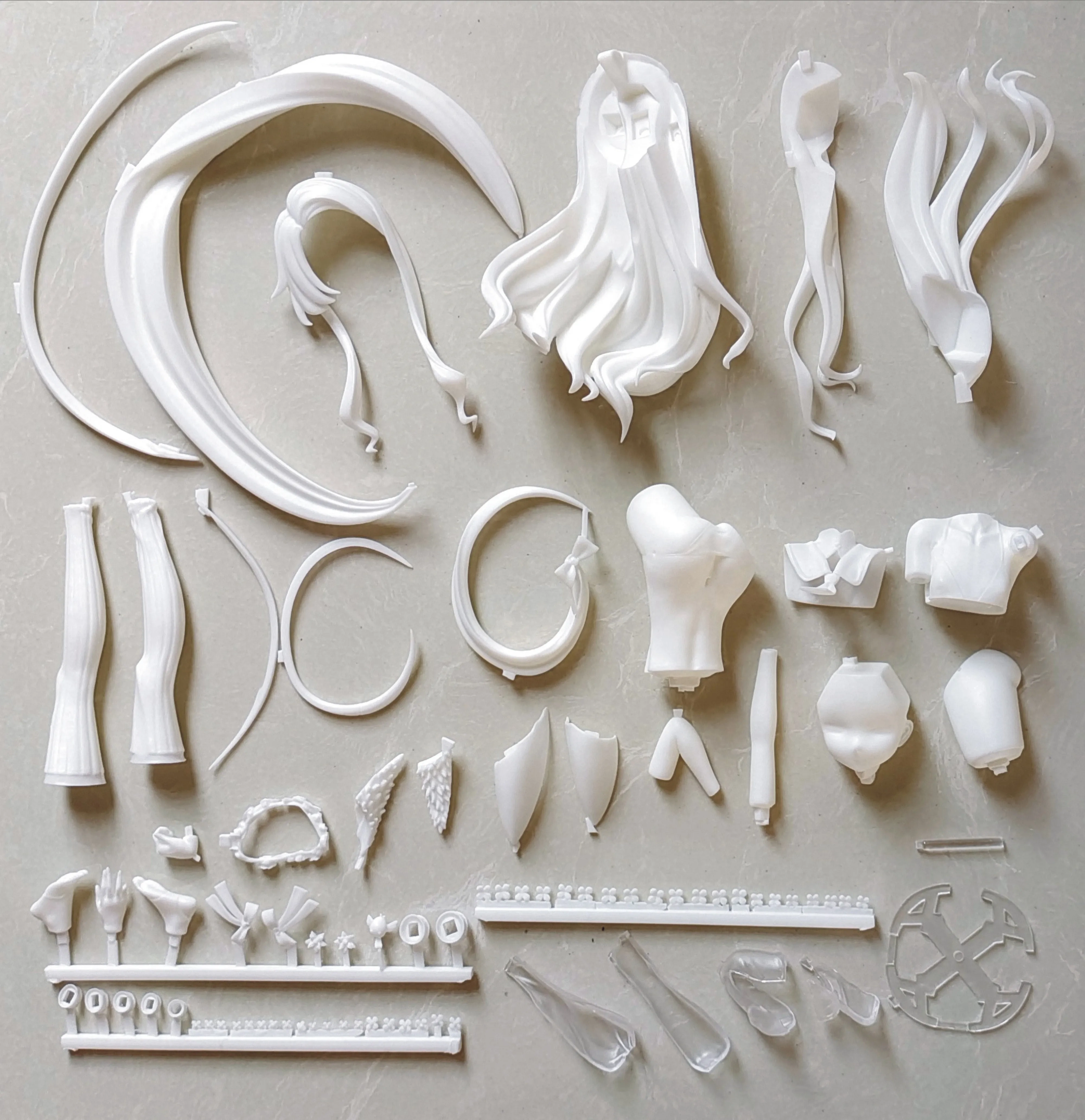 Garage Kit GK hand do resin die.it  Lily Garden Shengya