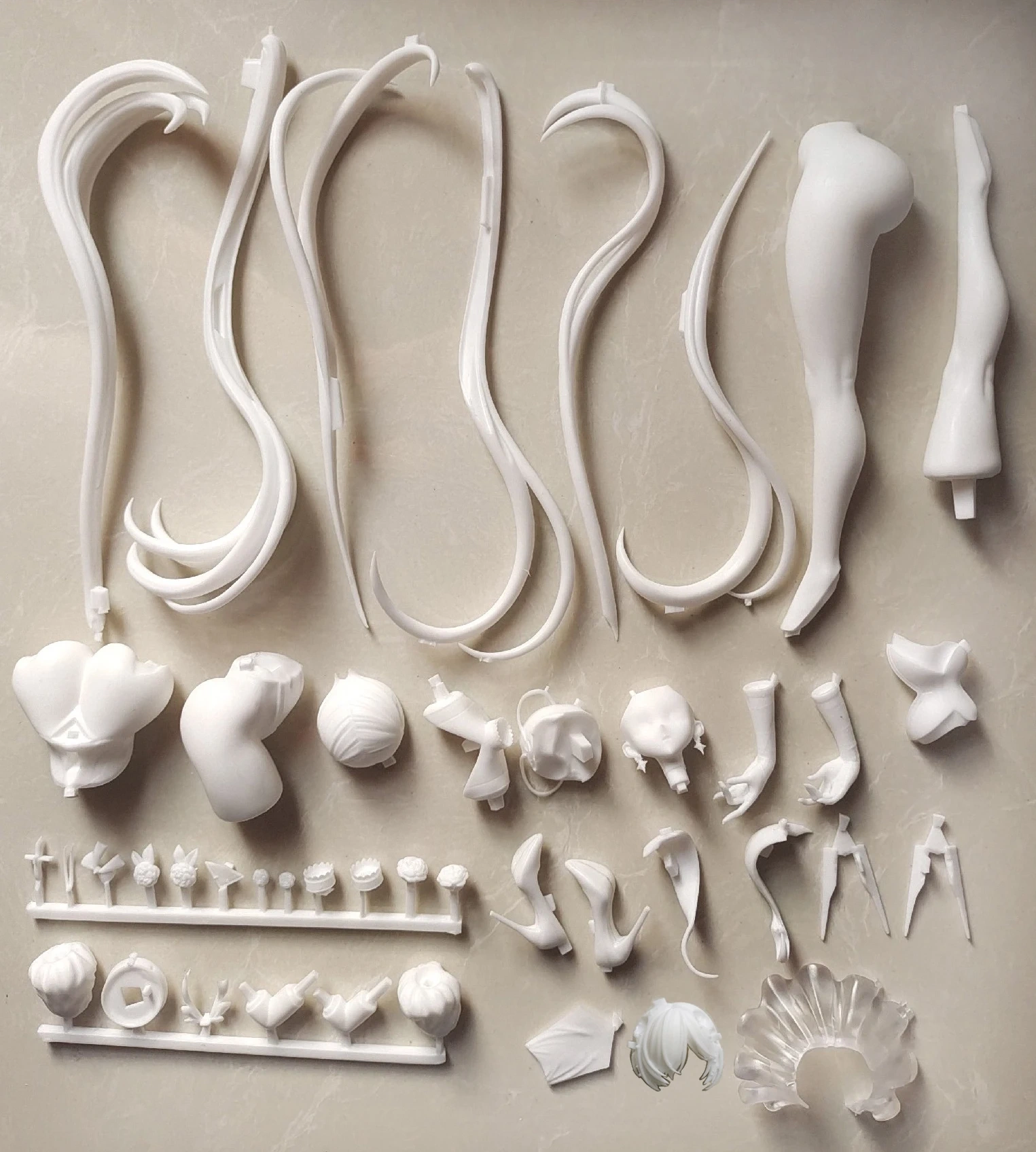 Garage Kit GK hand do resin die.it G697 Dress Cinderella
