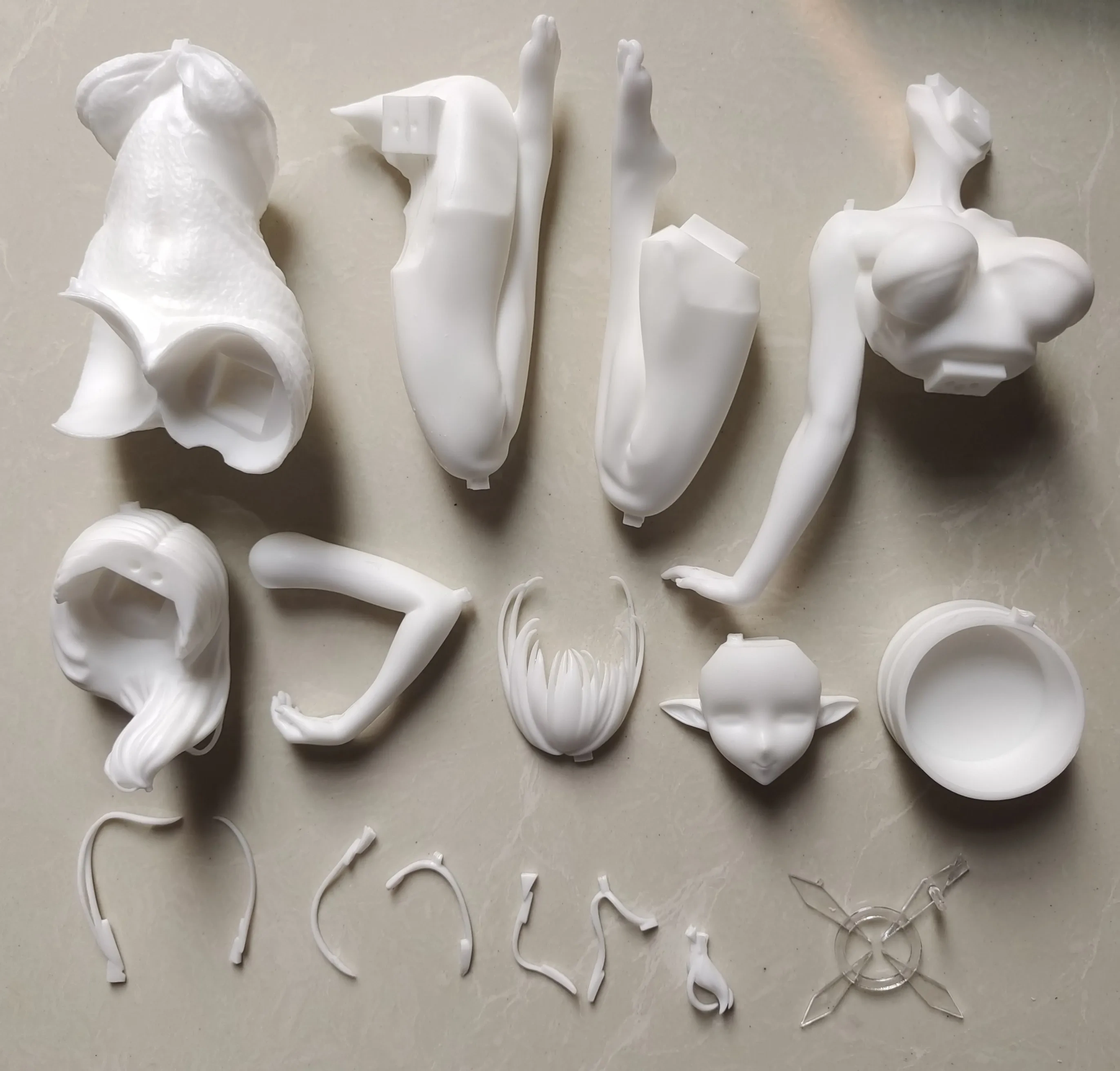 Garage Kit GK hand do resin die.it  Hot Spring - Fire Temple Chintzu