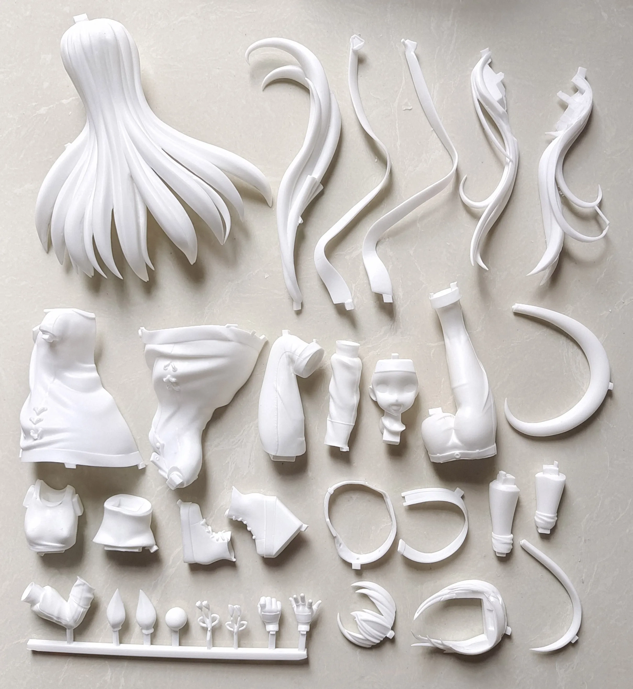 Garage Kit GK hand do resin die.it Jade algae Cross
