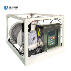Cable winch for underwater measurement
