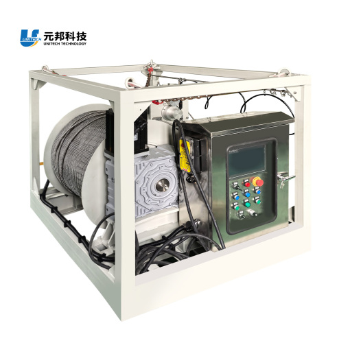 Cable winch for underwater measurement