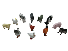Plastic model toy set kids farm animals figures