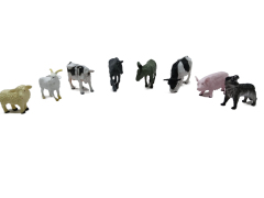 Plastic model toy set kids farm animals figures