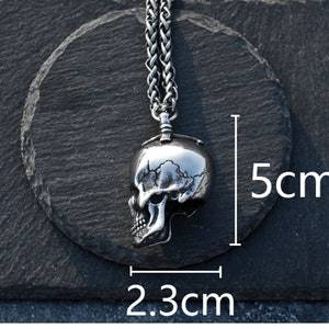 Skull Pendant For Men ,316 Stainless Steel Titanium Men's Neckace ,Choker Punk