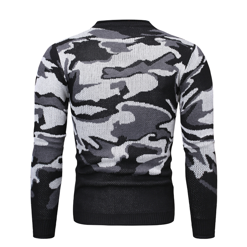 Men Sweaters Fashion Casual Crewneck Long Sleeve Graphic Printed Loose Slim Fit Pullover Sweater