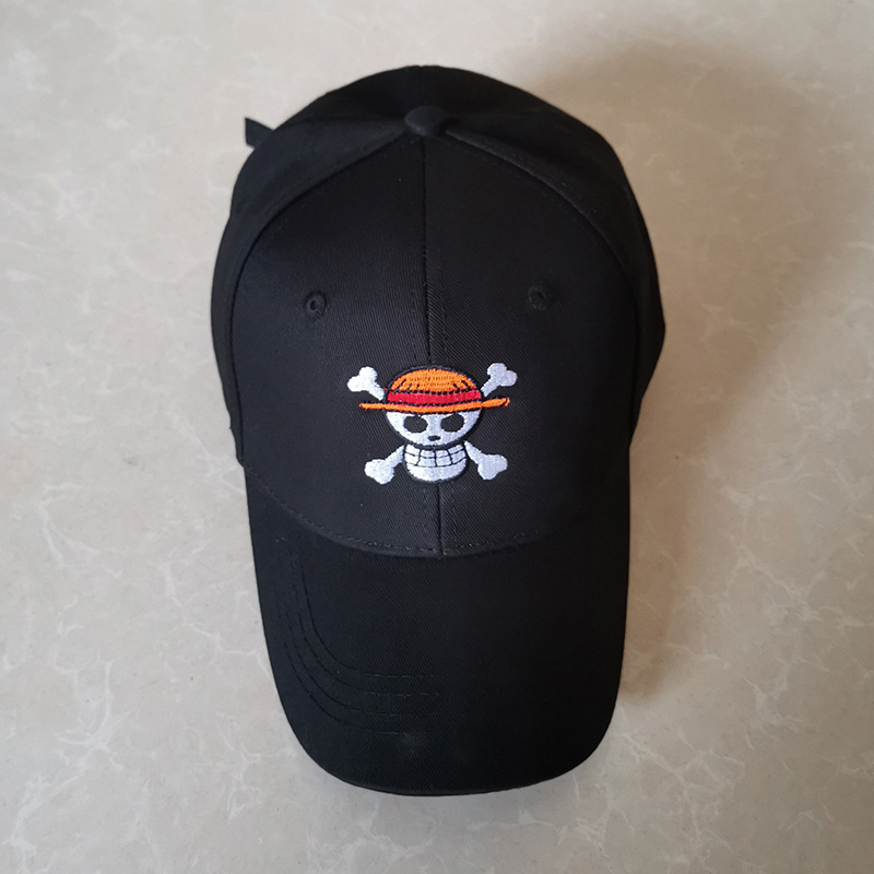 Luminous skull baseball cap, male personality versatile fashion wide-brimmed face-covering cap