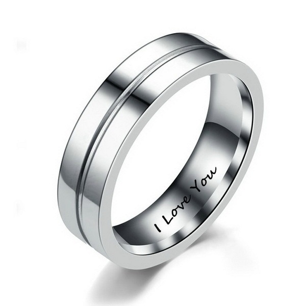 Stainless Steel Cubic Zirconia Couple Ring