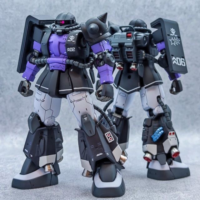 HG GTO 1/144 Black Triple Star Zaku Model kit