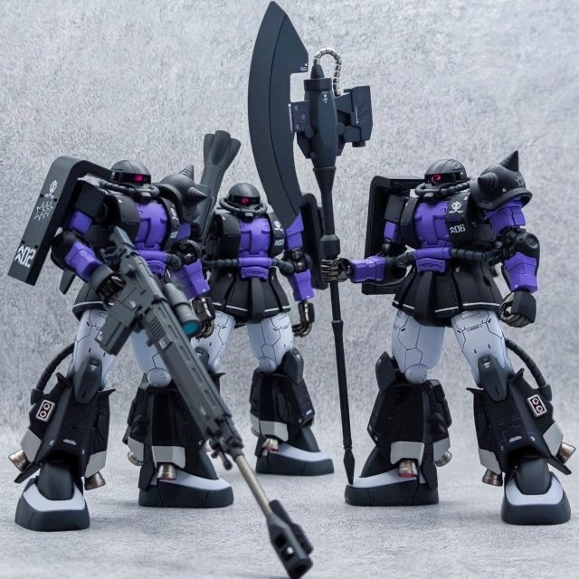 HG GTO 1/144 Black Triple Star Zaku Model kit