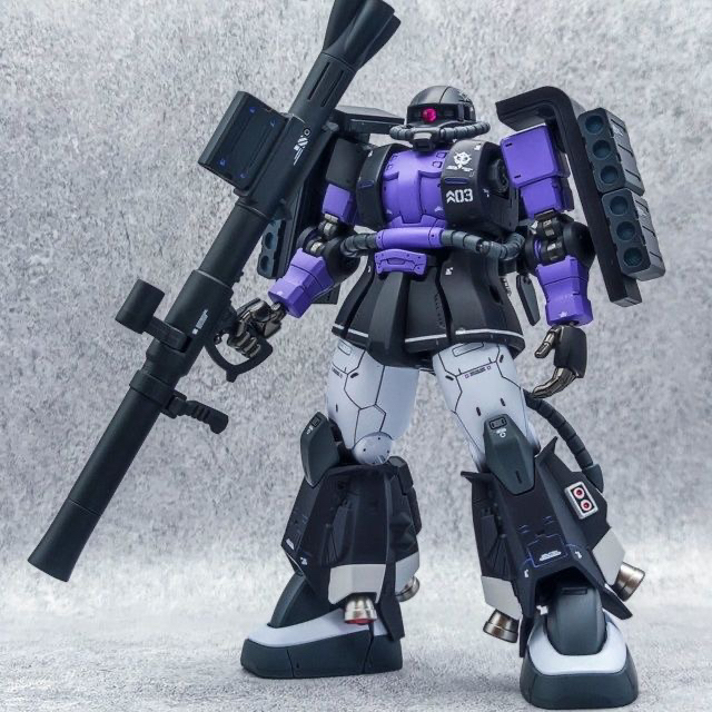 HG GTO 1/144 Black Triple Star Zaku Model kit